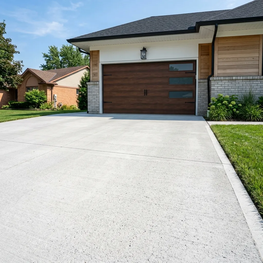 Concrete driveway sample